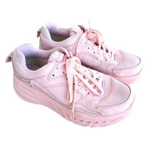 UGG CA805 Rose Pink Nubuck Leather Active Sneaker Shoes Women 8.5 Athleisure Gym